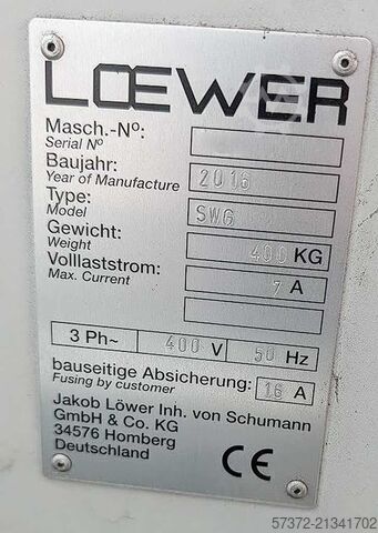 Mașină de măcinat Loewer SWG