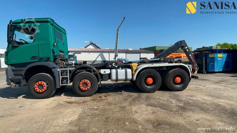 φορτηγό γερανός roll-off Mercedes-Benz Arocs 3251/Retarder/ HIAB/8x4/26T