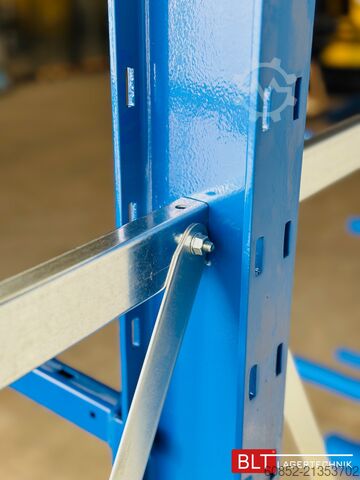 Konsolreol ca. 3,15 lfm. Kragarmregal Langgutregal H: 250 cm 140 kg/Arm META Multistrong