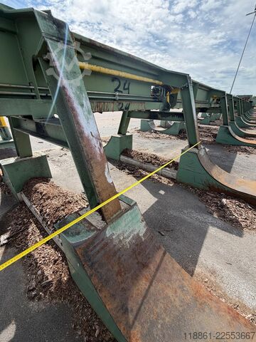 Log sorting line with 35 pockets Nordautomation oy 