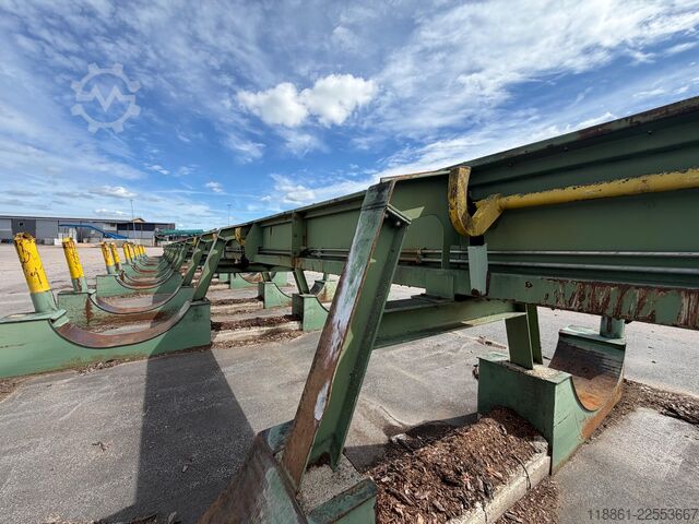 Log sorting line with 35 pockets Nordautomation oy 