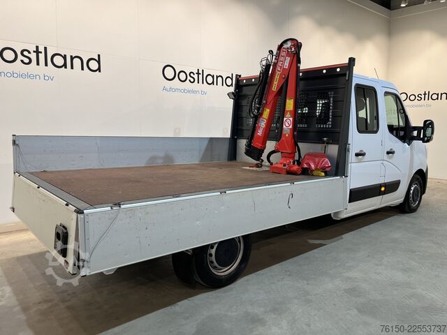 Platformslastbil med kran Renault Master 2.3 dCi 145 PK L3 Open Laadbak / Fassi K...