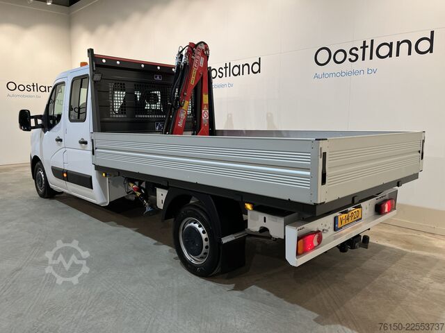 Platformslastbil med kran Renault Master 2.3 dCi 145 PK L3 Open Laadbak / Fassi K...