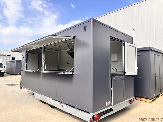 Magasin Mobile Voll ausgestatteter Gastro-Contrailer (Hydraulik-Absenkbar) | Profi-Küche NEU