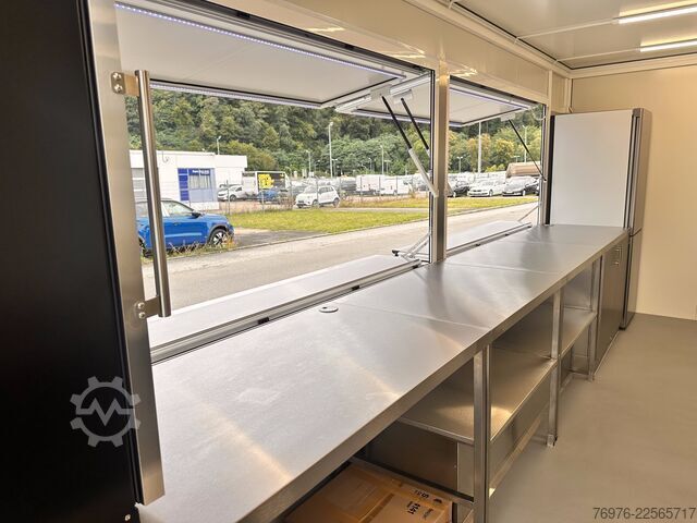 Magasin Mobile Voll ausgestatteter Gastro-Contrailer (Hydraulik-Absenkbar) | Profi-Küche NEU