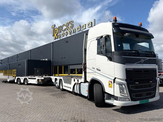Biltransport skåpbil Volvo FH 500 + HYDRAULISCHE PLATEAUS + LIER + REMOTE ...