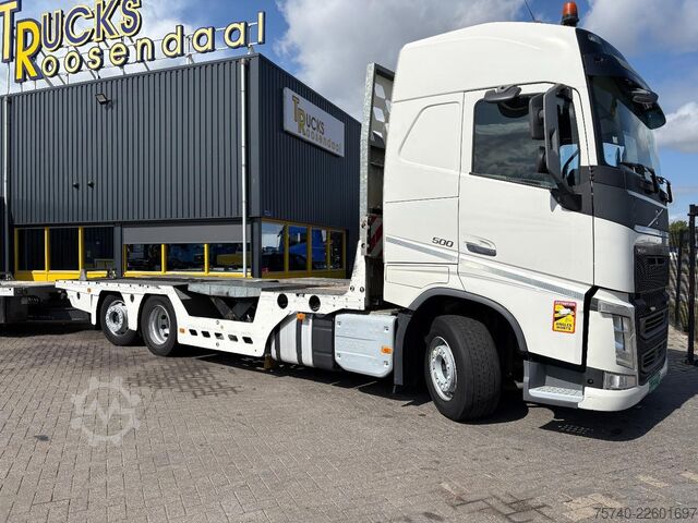 Biltransport skåpbil Volvo FH 500 + HYDRAULISCHE PLATEAUS + LIER + REMOTE ...