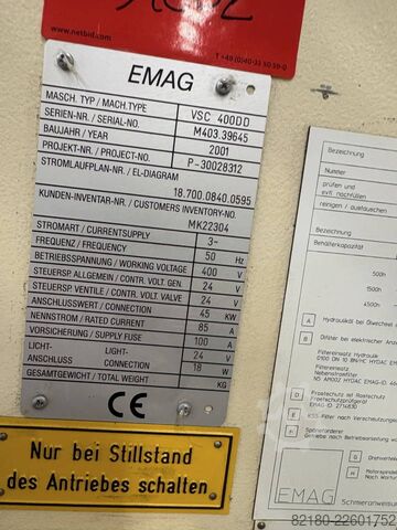 Vertikální soustruh EMAG VSC 400