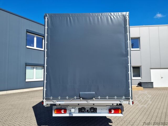 Schuifzeil bestelwagen Renault Master 35 Pritsche Schlafkab Schiebe Plane 10 Pal LUFTFEDER