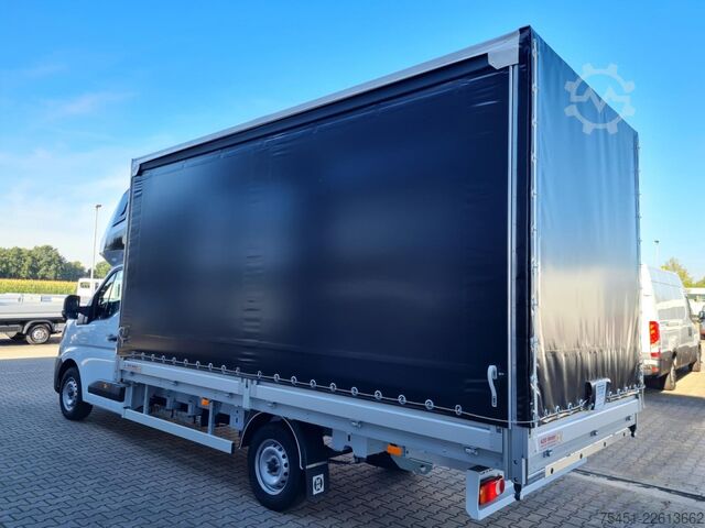 Schuifzeil bestelwagen Renault Master 35 Pritsche Schlafkab Schiebe Plane 10 Pal LUFTFEDER