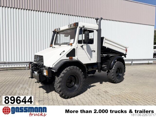 Speciális rendeltetésű teherautó Unimog U 130 4x4, Kipper, Zapfwelle vorne+hinten,