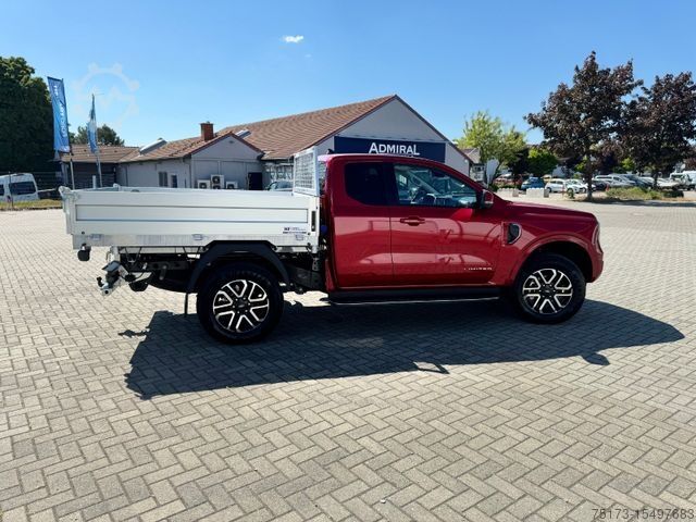 Fourgon benne basculante FORD Ranger Limited Autom EXtraKab 3-S.-Kipper 360Kam