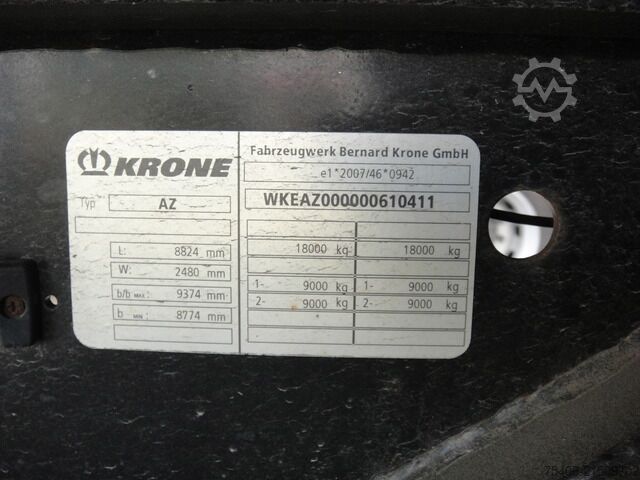 Wissellaadbak-oplegger krone Wechselfahrgestell mit Wechselbrücke