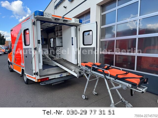 Camião de bombeiros MERCEDES-BENZ Sprinter 516 CDI RTW Fahrtec Trage & Sessel