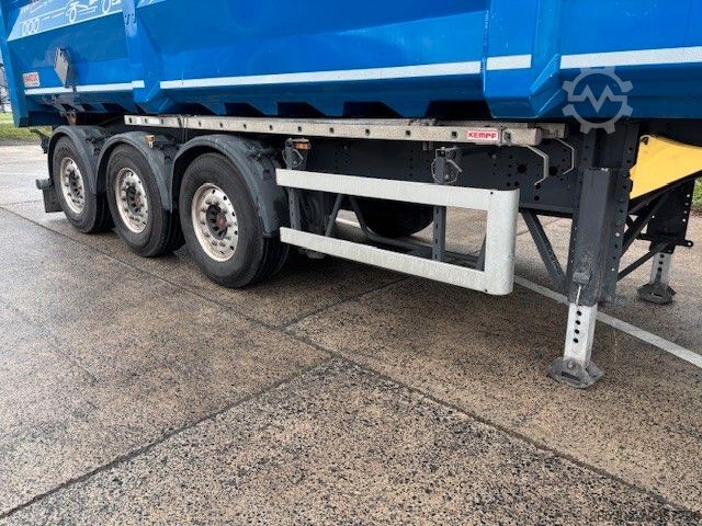 Tiptrailer KEMPF Stahlhalbschalenmulde, 49 cbm