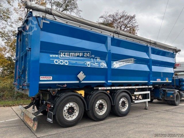 Tiptrailer KEMPF Stahlhalbschalenmulde, 49 cbm