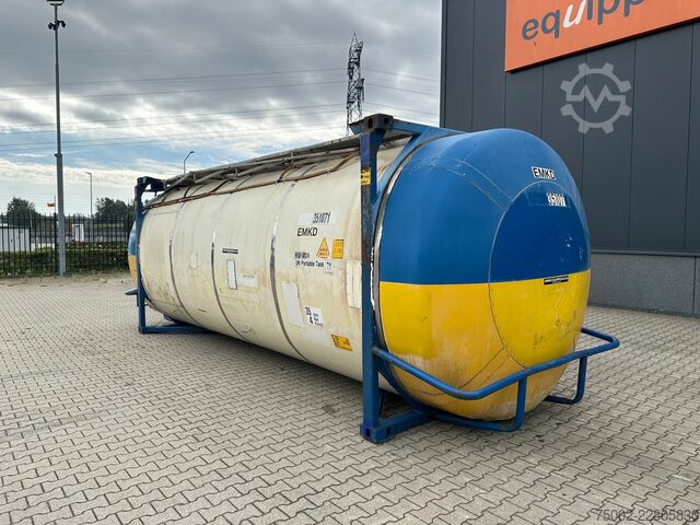Tank konteyneri Van Hool 34.600L / 1-comp. + baffles / 20FT swapbody / U...