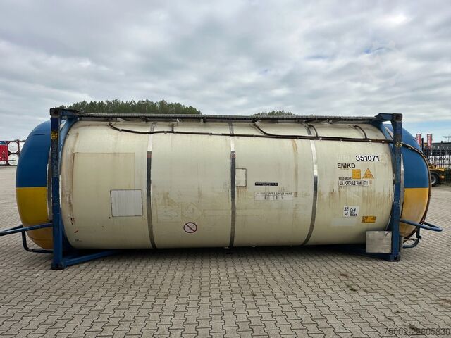 Tank konteyneri Van Hool 34.600L / 1-comp. + baffles / 20FT swapbody / U...