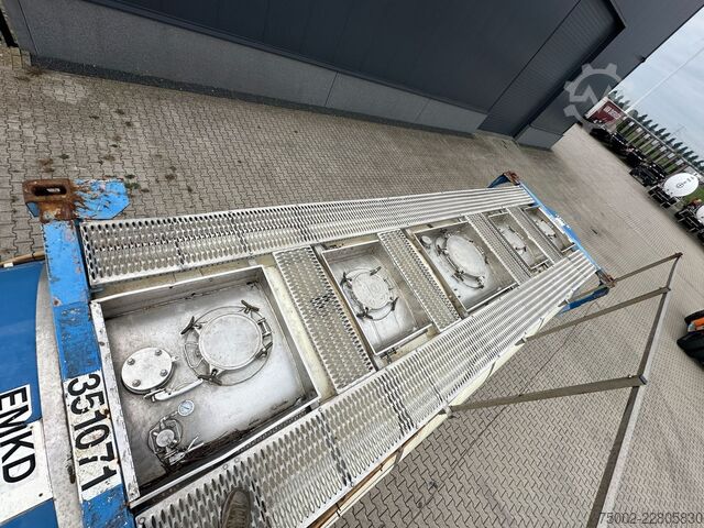 Tank konteyneri Van Hool 34.600L / 1-comp. + baffles / 20FT swapbody / U...