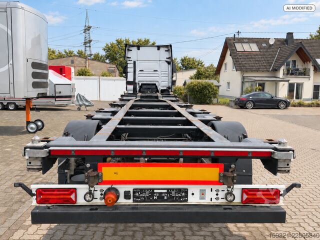 Semi-reboque porta-carroçaria amovível Goebel Containerchassis 10|20|30|40 Lenkachse