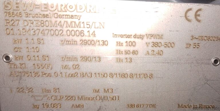 Convoyeur à bande Convoyeur à bande GF Transnorm 16950-900-750