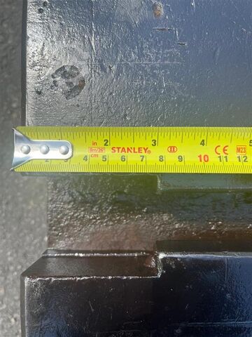 Klemplaat - Stalen plaat - Plaatveld UNBEKANNT / UNKNOWN AP 2500x1250x100 (Nr.1-2)