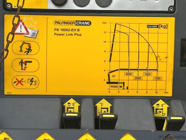 Grue montée sur camion VOLVO FM 420 * PALFINGER KRAN 14M * LIFT *  TEMP *