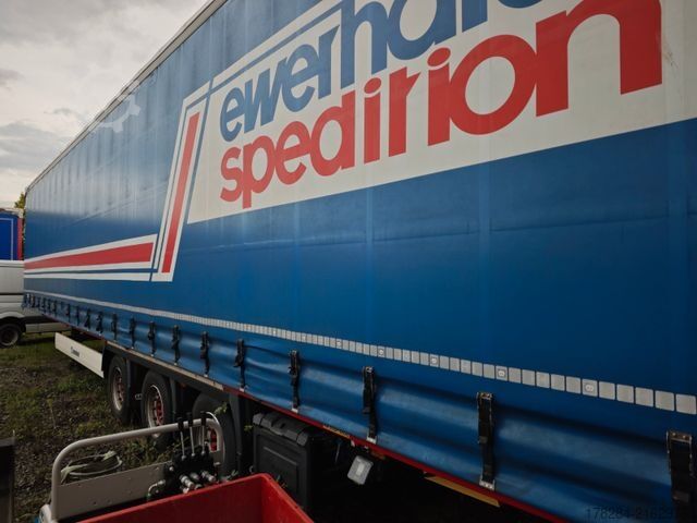 Otevřený návěs s plachtou KRONE Mega Lang LKW SAF-Achsen Hubdach  Multilock