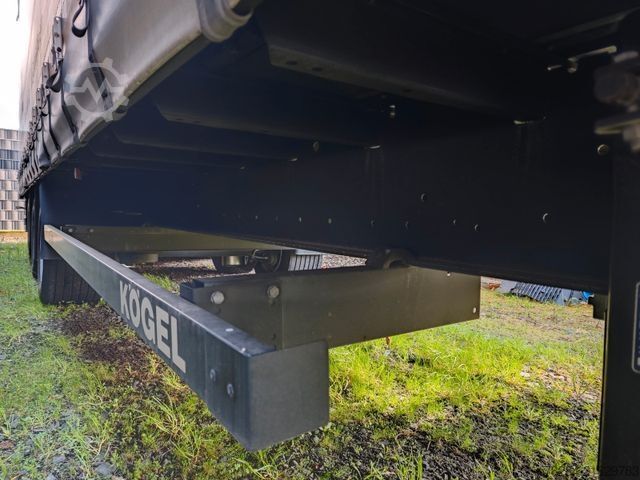 Open oplegger met zeil KÖGEL MEGA Hubdach, Vario FIX, 1. Liftachse