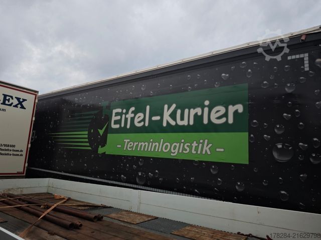 Open semitrailer with tarp KÖGEL S24 SafeServer RSAB Quickslide Liftachs Paletten