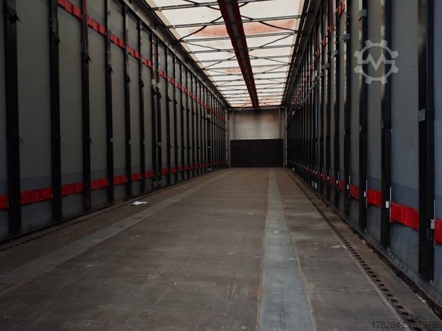 Open semitrailer with tarp KÖGEL S24 SafeServer RSAB Quickslide Liftachs Paletten