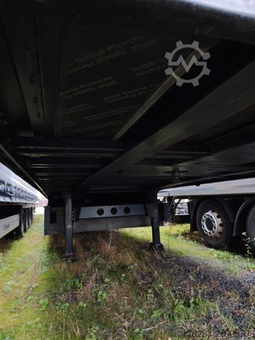 Open semitrailer with tarp KÖGEL S24 SafeServer RSAB Quickslide Liftachs Paletten