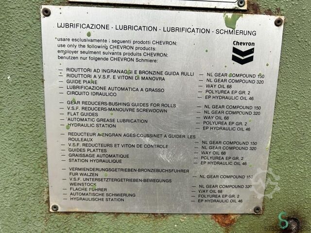 Vouwbanken Ducci Piegatrice 3x2000 2001 Ducci