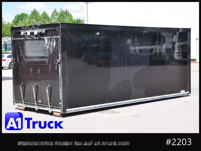 Drankentrailer SCHROEDER,WIESMOOR Abrollcontainer, Getränkeaufbau Wingliner, mehrmals vorhanden