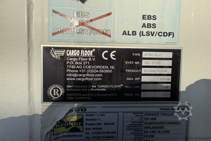 Auflieger CF 300 Schubboden / Swiss-Vehicle