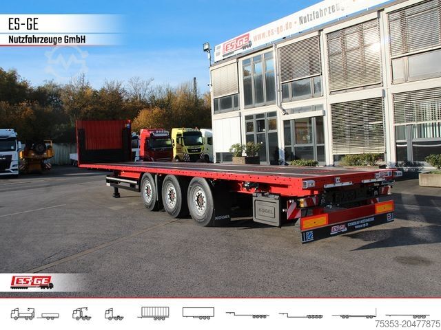 Werkplatform oplegger KÖGEL Multi Chassis. Rungen