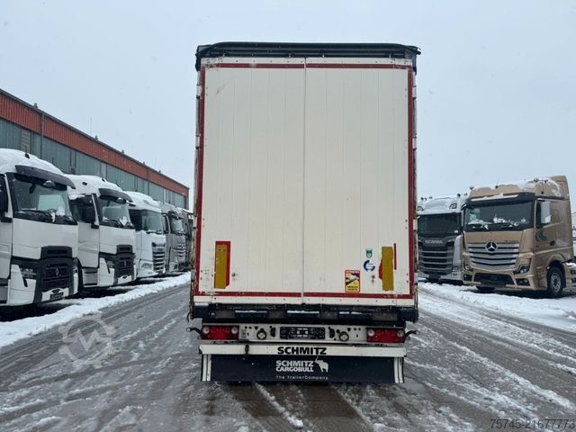 Åben sættevogn med presenning SCHMITZ CARGOBULL SCB*S3T *  * LIFTACHSE * HUBDACH*ÜBERBREITE