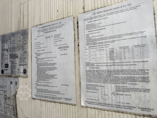 Åben sættevogn med presenning SCHMITZ CARGOBULL SCB*S3T *  * LIFTACHSE * HUBDACH*ÜBERBREITE