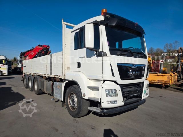 Lastbilmonteret kran MAN TGS 35.460 / 8X4 / 28m Kran Fassi 365 + Flyjib