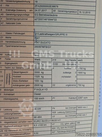 Κλειστό βαν FIAT Ducato Multijet 130 / wenig Km / load 1400kg