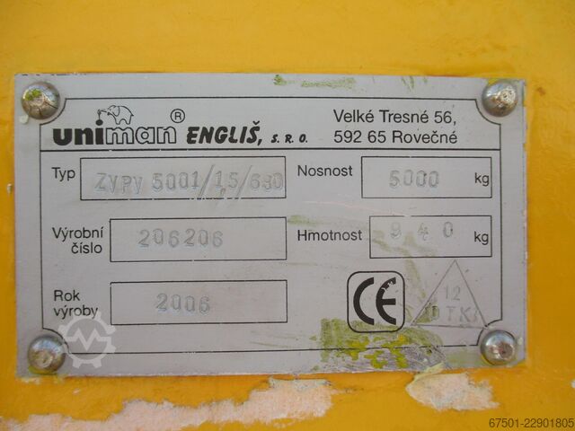  Uniman ZVPV 5000 KG   (3558)