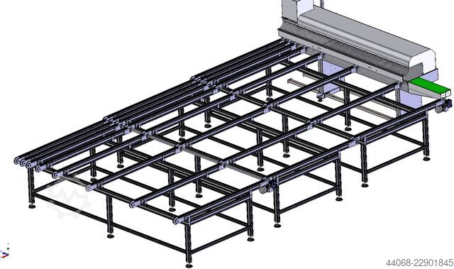 Uitvoertafel voor Pertici Scarabeo Pertici Outfeed table