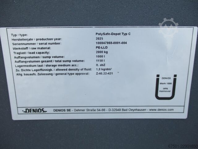  DENIOS Auffangpalette Poly safe (3560)