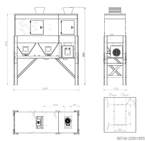 Stationäre Absauganlage Holzing RLA BIG BAG TWO 11 300m3/h