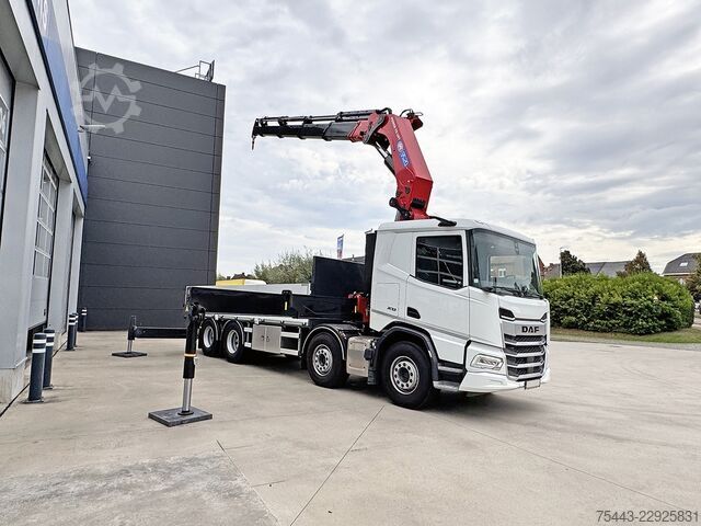 Vrachtwagen met kraan DAF XD 450 FAD 8x4 -OCC402  TraXon - MX-Engine brak...