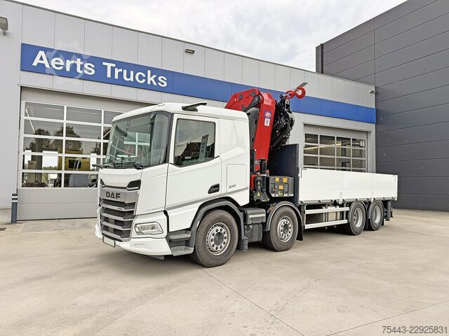 Vrachtwagen met kraan DAF XD 450 FAD 8x4 -OCC402  TraXon - MX-Engine brak...