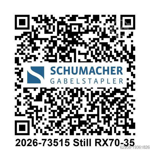 4-Rad-Gabelstapler, Dieselgabelstapler STILL Dieselstapler RX70-35 - NUR 2072 h