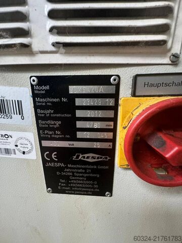 Pilarka taśmowa JAESPA Comfort 420 A