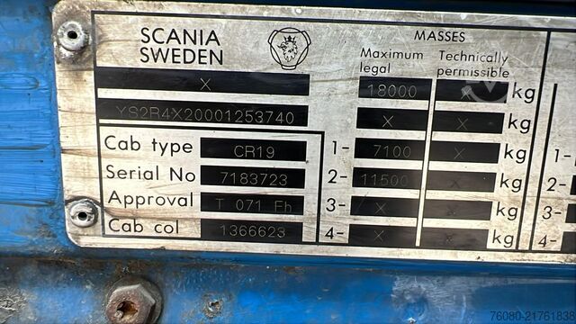 Standaard trekker Scania 114 - 380 (FOR PARTS / ENGINE GEARBOX RUNNING /...