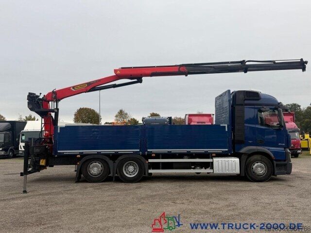 Camion plateau Mercedes-Benz Actros 2643 StreamSpace Kran Palfinger PK20.501L